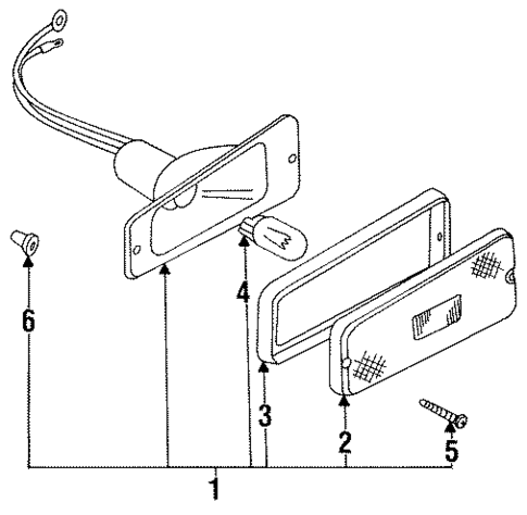 Side Marker Lamps for 1987 Suzuki Samurai #0