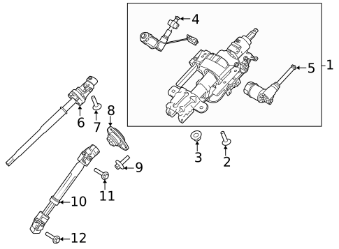 Steering Column Assembly for 2025 Ford F-150 #0