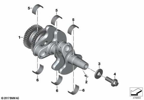 Crankshaft with Bearing for 2026 BMW-Motorrad F 900 XR #0