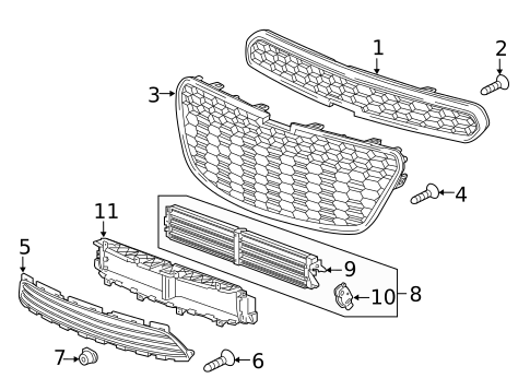 Grille & Components for 2016 Chevrolet Spark EV #0