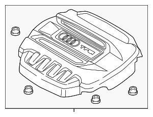 6K103925BT - Engine: Engine Cover for Audi Image