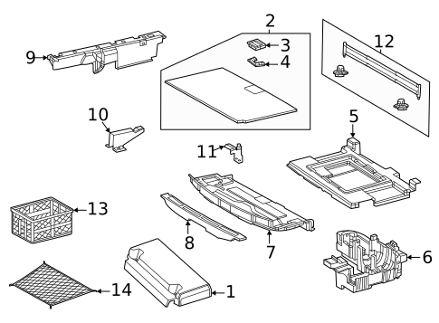 Interior Trim - Rear Body for 2019 Mercedes-Benz AMG GT 63 #1