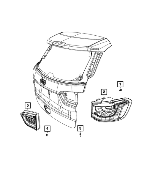 Lamps, Interior and Exterior for 2021 Jeep Compass #7