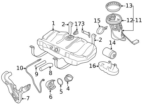 Fuel Storage for 2007 Saab 9-5 #0