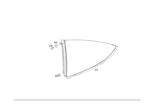 Rear-Side Window for 2016 Mercedes-Benz AMG GT S #0