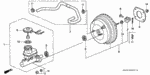46402S01A01 - Chassis: TUBE ASSY., MASTER POWER for Honda Image