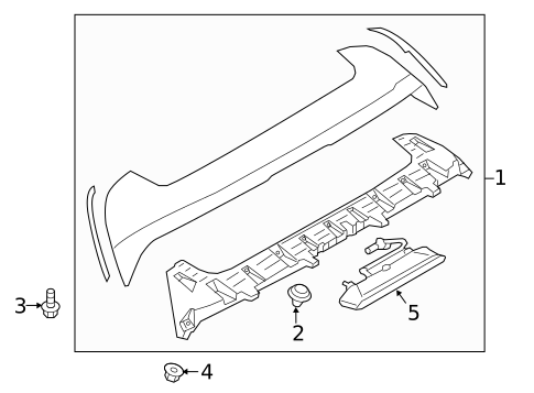 Spoiler for 2019 Subaru Outback #0