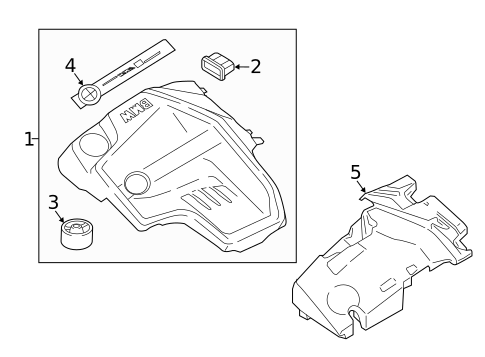 Engine Appearance Cover for 2017 BMW X5 #0