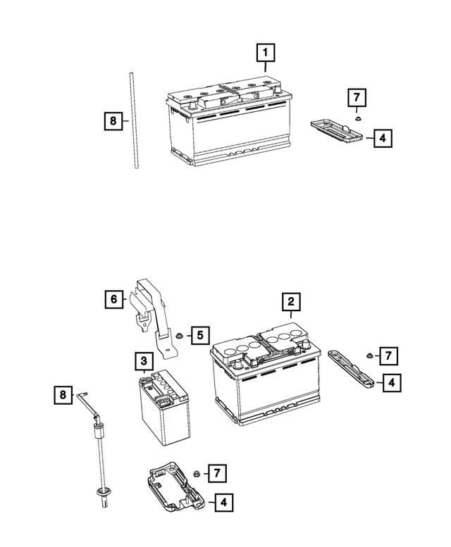 BP0H7800AA - Electrical: Storage Battery, Asia Pacific for Mopar Image image