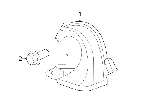 Horn for 2022 Honda Pilot #0