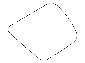 8L8Z7829700B - Body: Quarter Glass for Ford Image