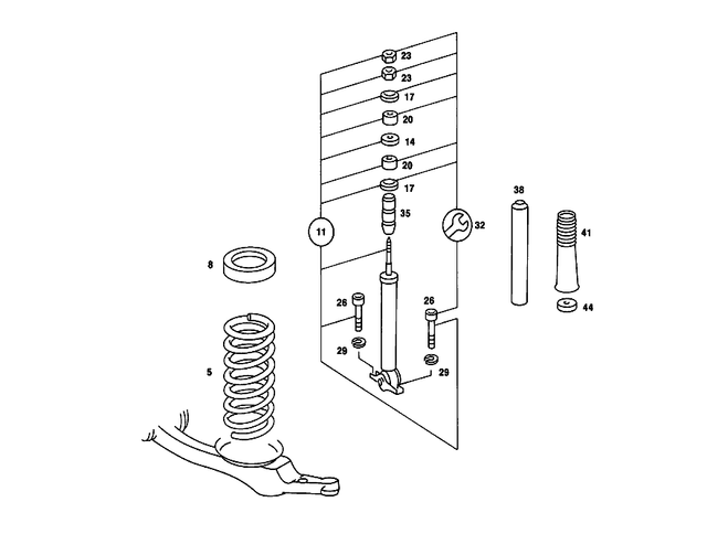 1233200130 - : Shock Absorber for Mercedes-Benz Image