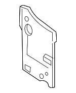 41217066155 - Body: Baffle Plate for BMW: 525i, 525xi, 528i, 528i xDrive, 528xi, 530i, 530xi, 535i, 535i xDrive, 535xi, 545i, 550i, M5 Image