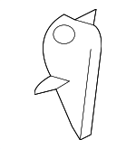 41227039194 - Body: Baffle Plate for BMW: 525i, 525xi, 528i, 528i xDrive, 528xi, 530i, 530xi, 535i, 535i xDrive, 535xi, 545i, 550i, M5 Image