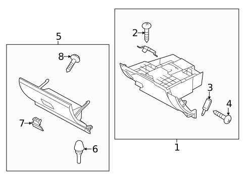 Glove Box for 2014 Mazda 5 #0