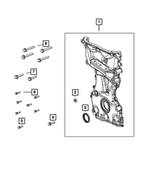 6509284AA - 2.0L Gas; Engine: Hex Flange Head Bolt, Mounting for Chrysler: 200, Sebring | Dodge: Avenger, Caliber, Dart, Hornet, Journey | Fiat: 500X | Jeep: Cherokee, Compass, Grand Cherokee, Patriot, Renegade, Wrangler | Ram: ProMaster City Image