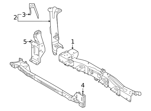 Radiator Support for 2023 Nissan ARIYA #0