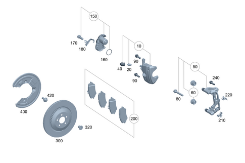 Rear Wheel Brake for 2026 Mercedes-Benz Maybach EQS 680 SUV #0