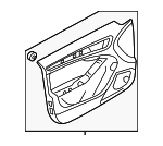 8K0867104EDEF - Body: Door Trim Panel for Audi: A4, A4 Quattro, S4 Image