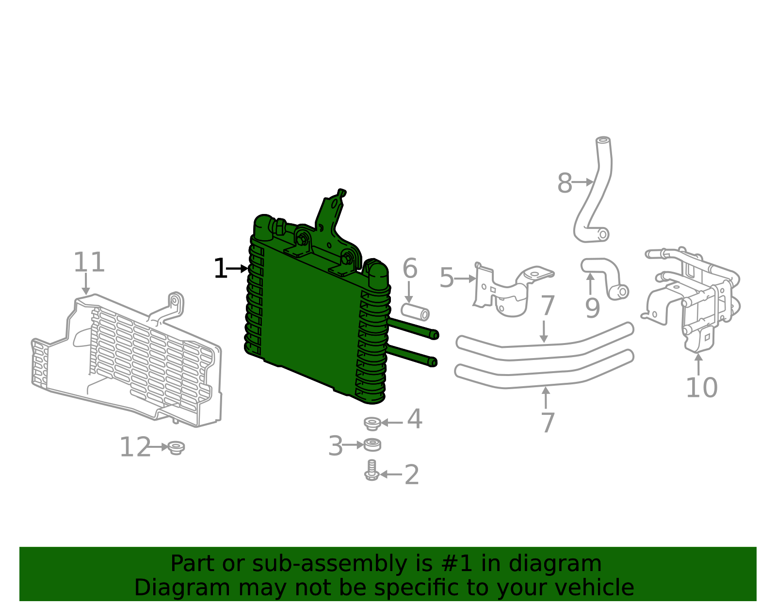 25500-6D3-A01 - Cooler Assembly (Atf) - 2018-2020 Honda Accord