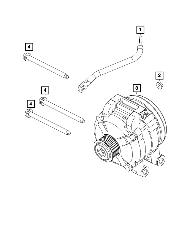 6502720 - Electrical: Hex Flange Lock Nut for Mopar Image