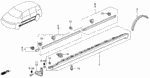 75329SH4013 - Interior/Bumper: CLIP B, MOLDING for Honda Image