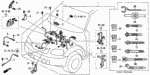 32111P2A003 - Engine: PLATE, WIRE HARNESS GROMMET (BLACK) for Honda Image