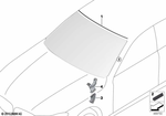 51317357235 - Vehicle Trim: Cover, Windshield, Top for BMW: 740eX, 740i, 740iX, 745eX, 750i, 750iX, BMW ALPINA B7, M760iX Image image
