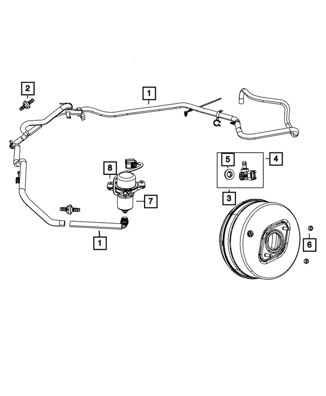« 52124749AL – Brakes : Dépression De Servofrein Flexible pour Mopar Image »