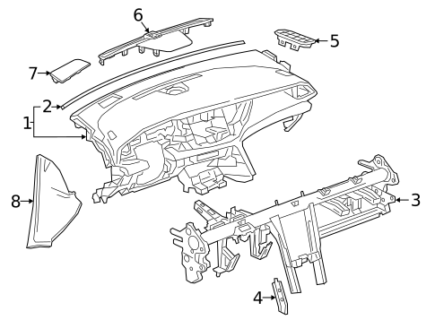 Instrument Panel for 2019 Buick Regal Sportback #0
