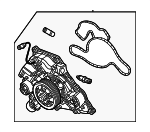 53022340AC - Cooling System: Water Pump for Chrysler: 300 | Dodge: Challenger, Charger, Durango | Jeep: Grand Cherokee Image
