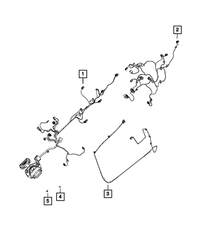 68142923AB - Electrical: Door Jumper Wiring, Left for Mopar Image image