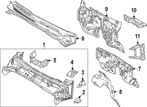 Cowl for 2024 Toyota Tacoma #1