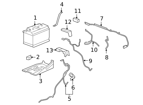 Battery & Related Components for 2011 Chevrolet Silverado 3500 HD #0