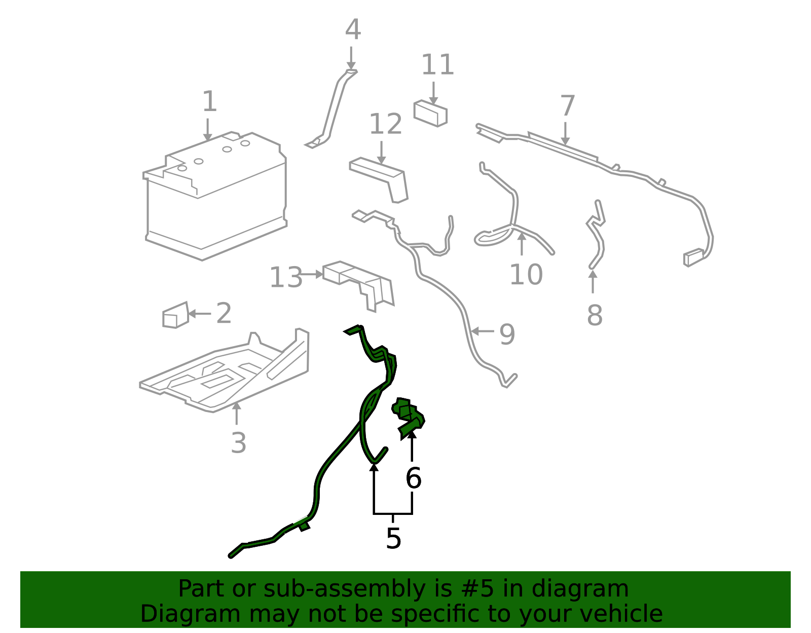 2006-2014 GM Negative Battery Cable 22846471 | OEM Parts Online