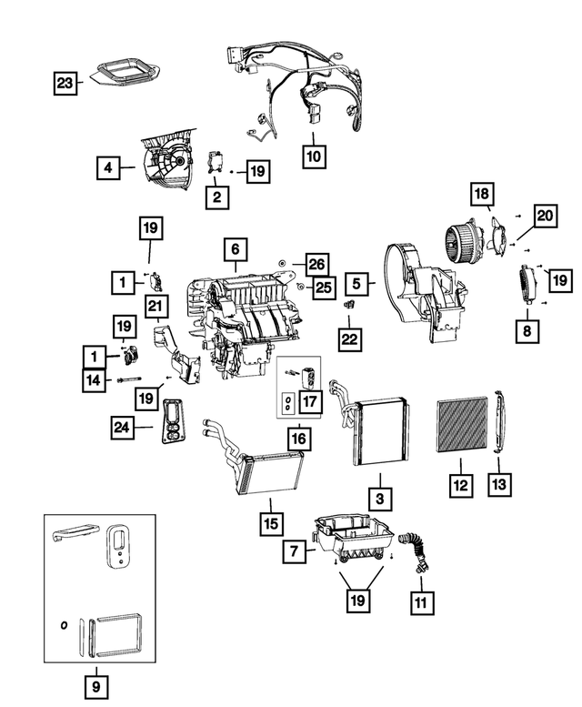 « LS223044AB – Air Conditioners and Heaters : Air D'habitacle Filtre pour Mopar Image »
