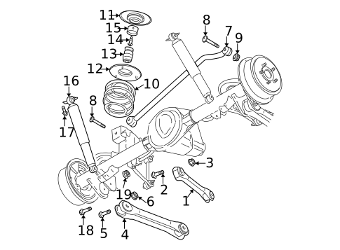 Suspension, Springs & Related Components for 2003 Jeep Wrangler #0
