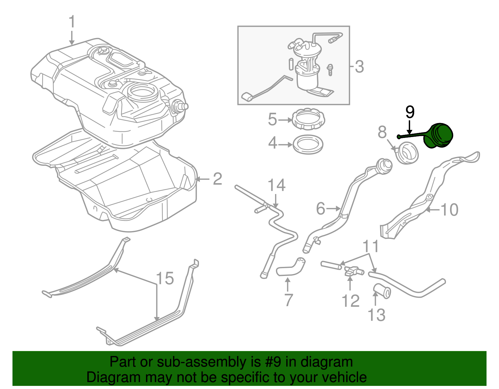 GS3L-42-250B - Mazda Cap, Filler. Engine, Fuel, Tank