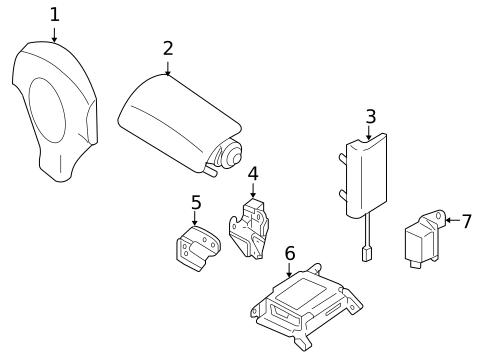 Air Bag Components for 2005 Saab 9-2X #0