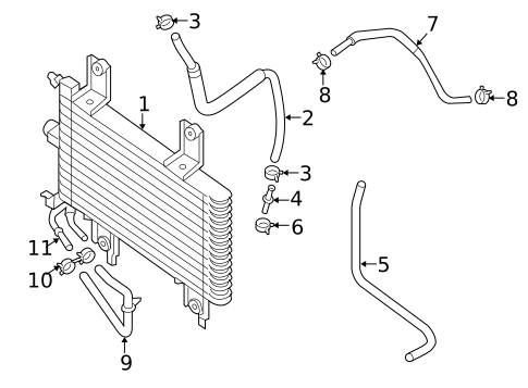 Trans Oil Cooler for 2014 Nissan Xterra #0