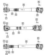 2AMGR377AB - Propeller Shafts and U-Joints: U-joint Kit, Front for Mopar Image image
