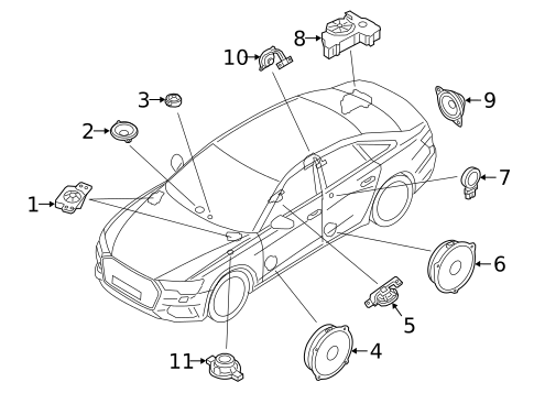 Sound System for 2025 Audi S7 Sportback #0