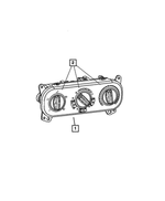 55111874AF - Air Conditioning &amp; Heater: A/c And Heater Control for Mopar Image
