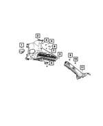 7KQ61TX7AA - Interior Trim: Seat Belt Anchor Cover, Left for Mopar Image