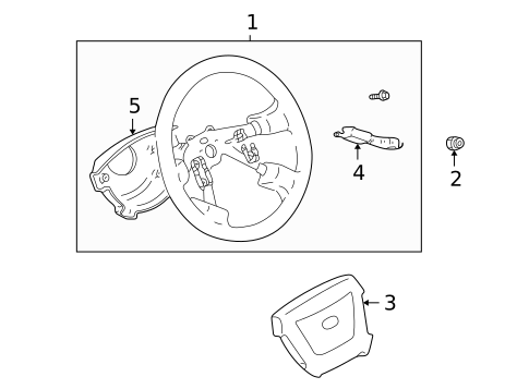 Steering Wheel & Trim for 2000 Mazda MPV #0