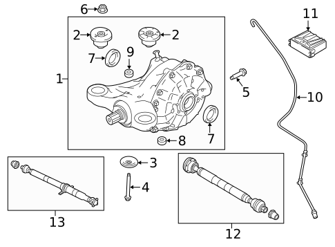 Axle & Differential for 2017 Land Rover Range Rover Sport #1