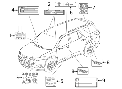 Labels for 1997 Buick LeSabre #2