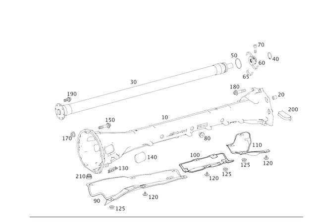 1904100700 - : Propeller Shaft for Mercedes-Benz Image