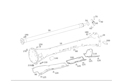 Drive Shaft Housing for 2021 Mercedes-Benz AMG GT C #0