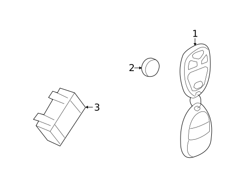 Keyless Entry Components for 2008 Saturn Outlook #0